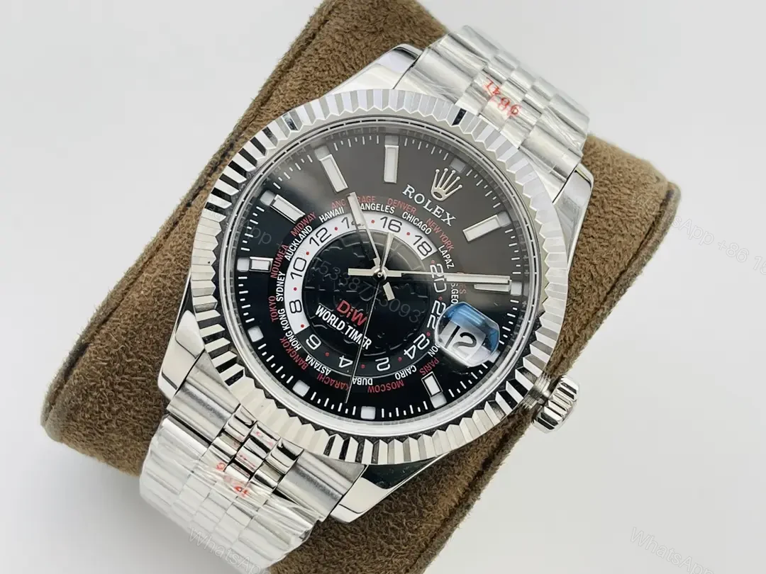 View 3 of Rolex Sky-Dweller Black Dial DiW Jubilee Bracelet 42mm RLX-SKY-DIW-BLK42-JUB