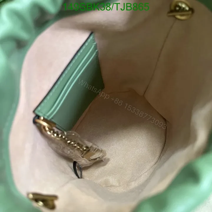 View 35 of Gucci Red Matelassé Leather Mini Bucket Bag 575163