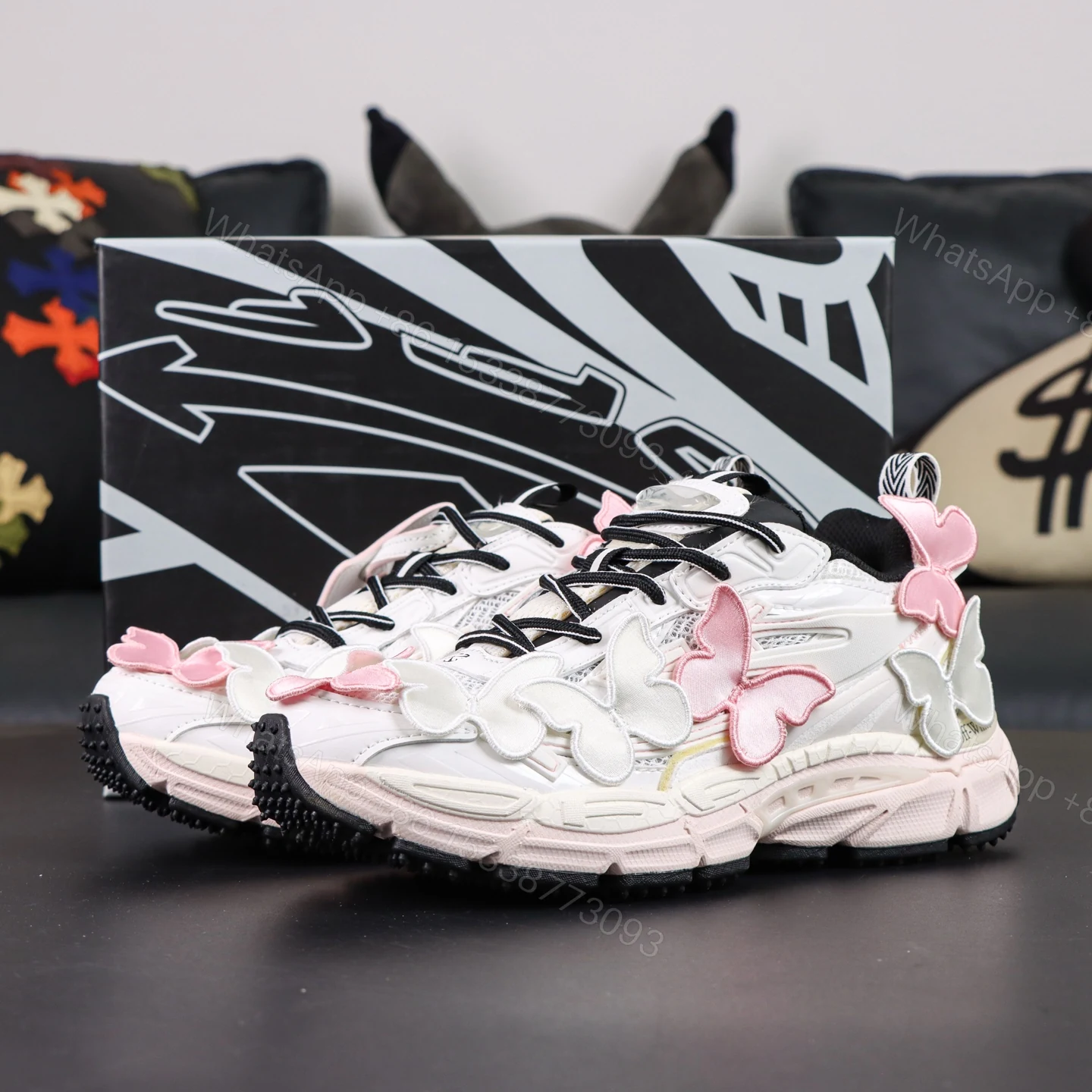 Off White Be Right Back Pink Butterfly — view 1