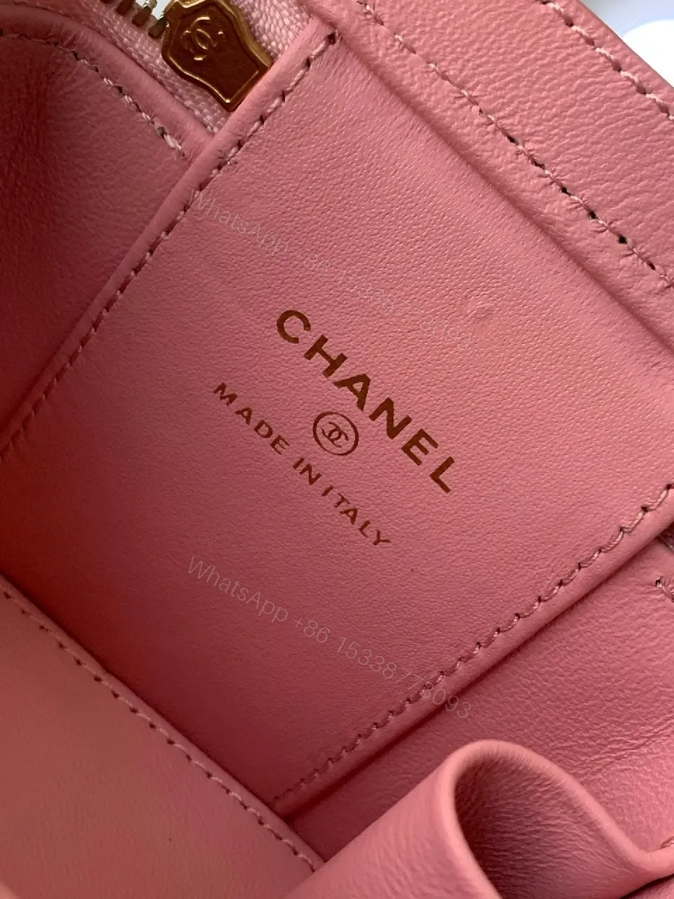 View 2 of Pink Quilted Camera Bag — Gold Hardware, Luxe Mini Satchel