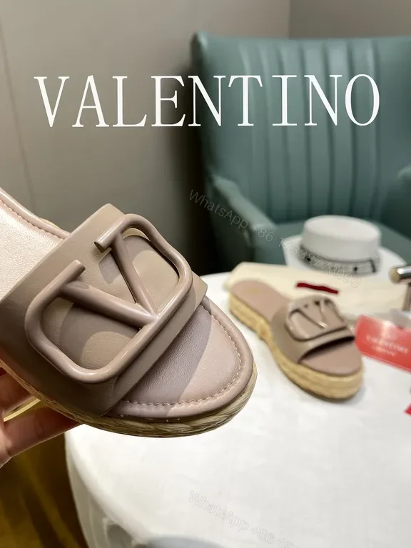 View 4 of Calfskin Slides: Signature V Buckle, Everyday Opulence