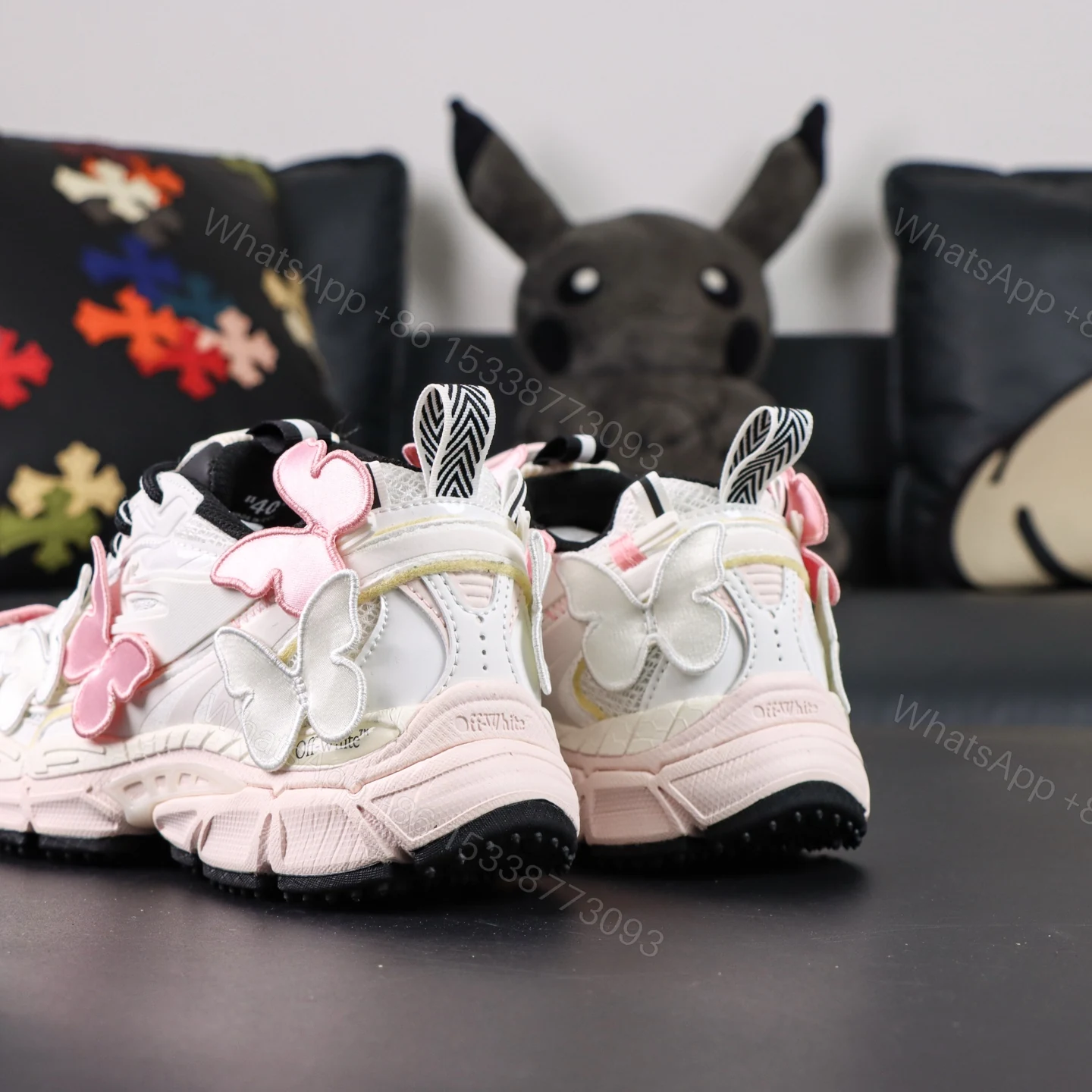 View 7 of Off White Be Right Back Pink Butterfly
