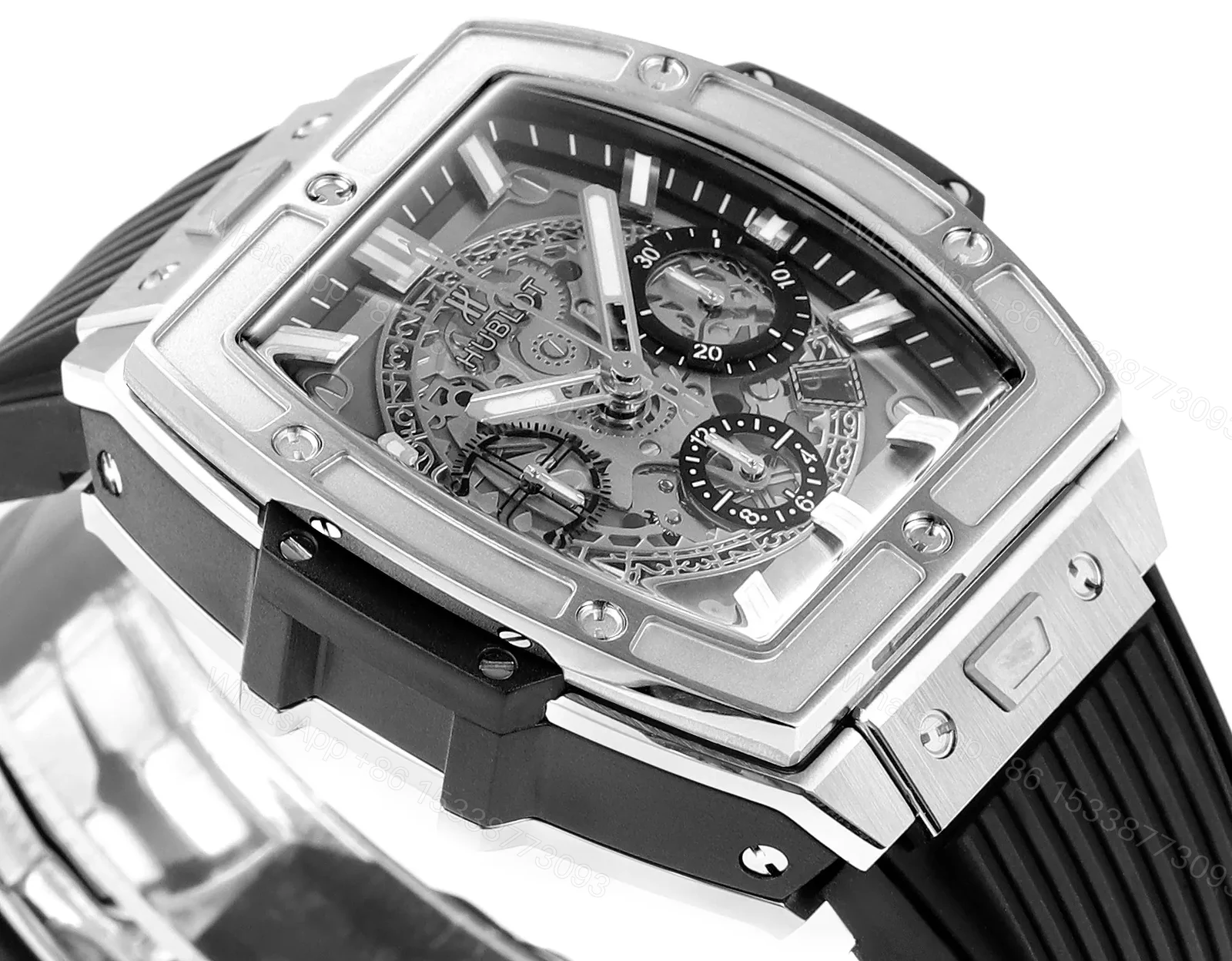 View 3 of HB Factory Hublot Spirit Big Bang Silver Chronograph Watch