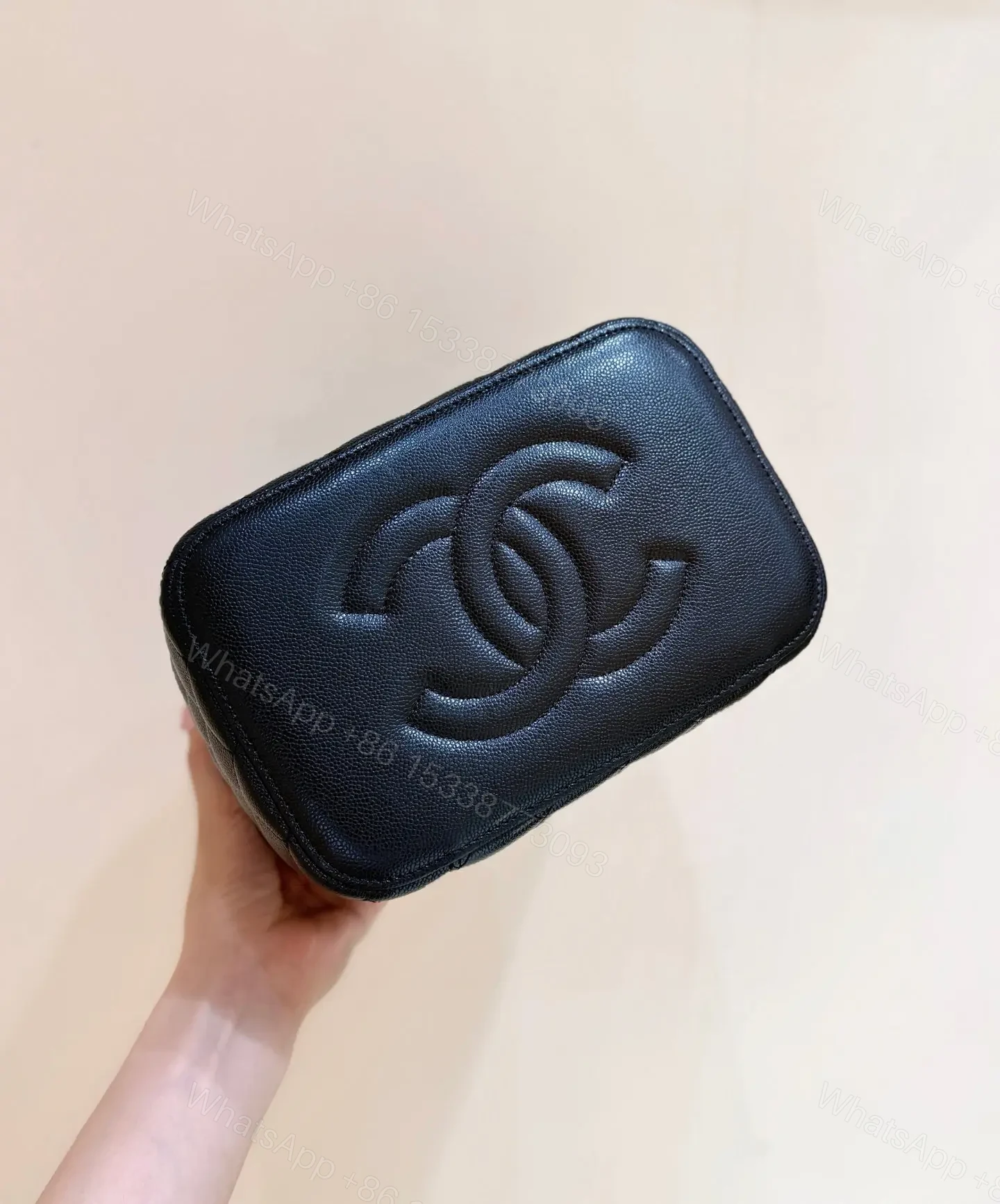 View 6 of Chanel Quilted Caviar Leather Vanity Case