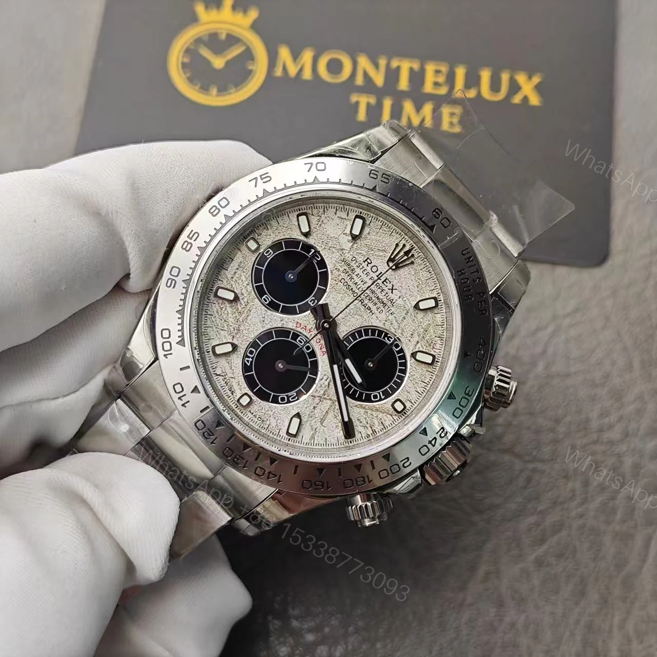 View 17 of Rolex Daytona 116519 Meteorite Watch Super Clone Replica
