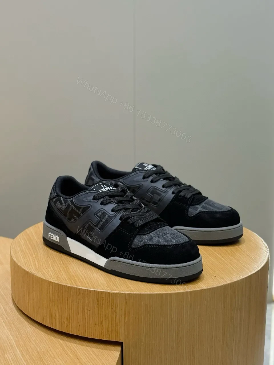 View 4 of Chic Monochrome Trainer: Signature Detailing, Everyday Luxury