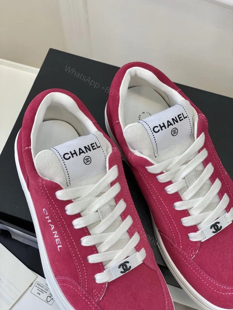 View 5 of Pink Suede High-Top Sneaker: Luxury Everyday Comfort, Chic Style