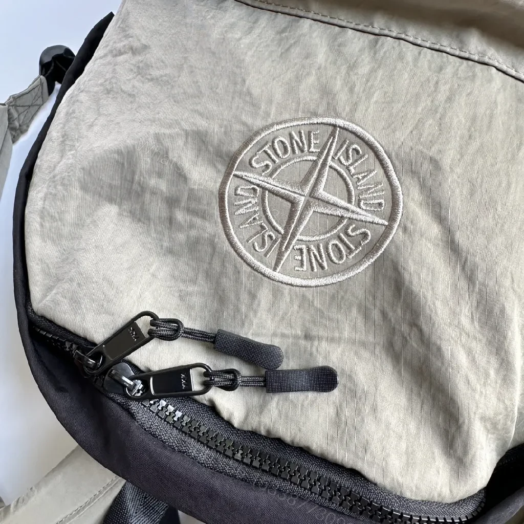 View 15 of Olive Stone Texture Backpack: Durable Everyday Carrier