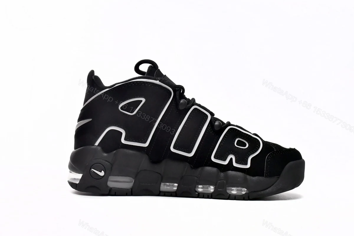 View 5 of Nike Air More Uptempo Black White 414962-002