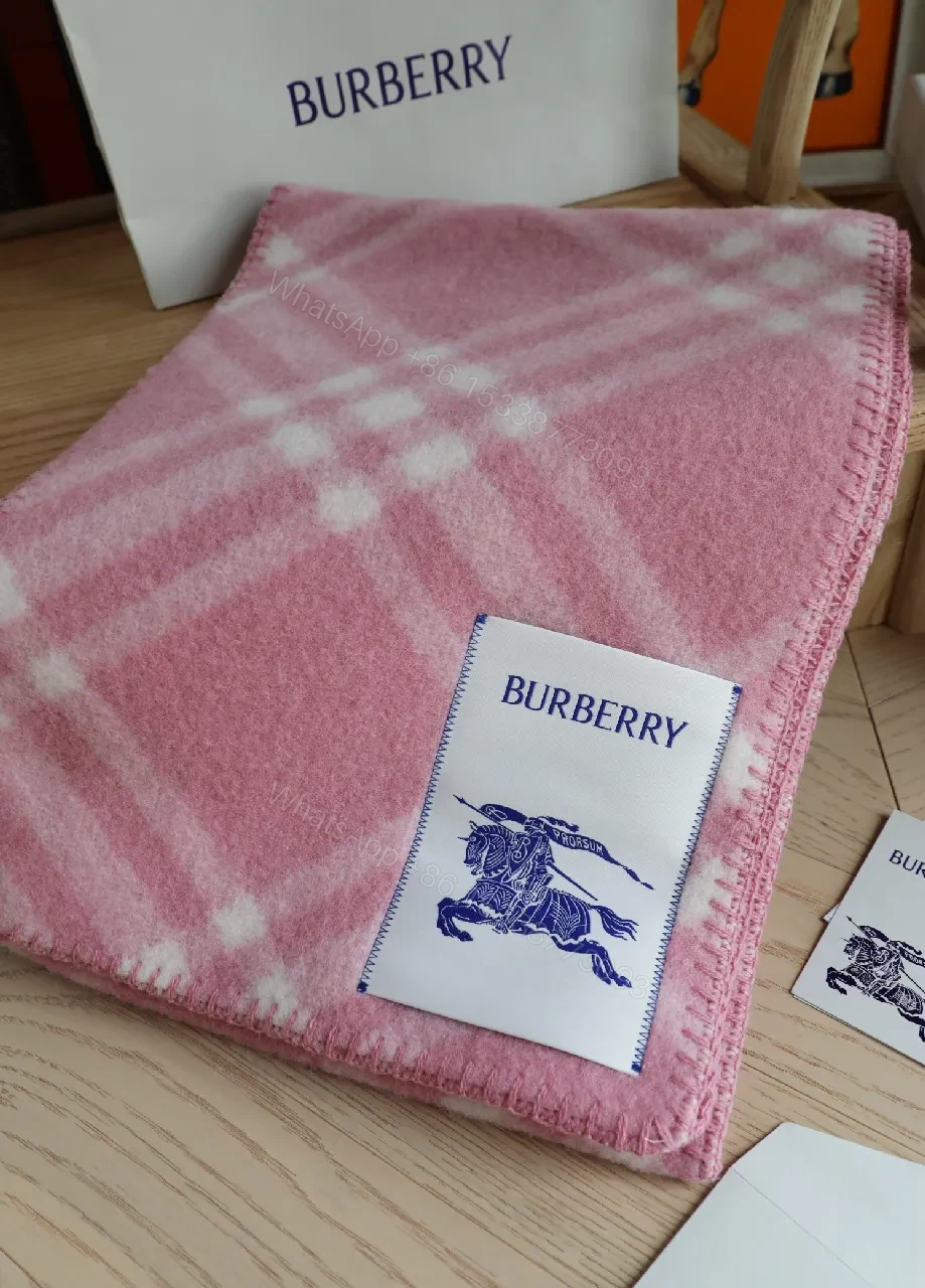 View 4 of Soft Pink Plaid Throw—Heritage Cozy Fleece Blanket