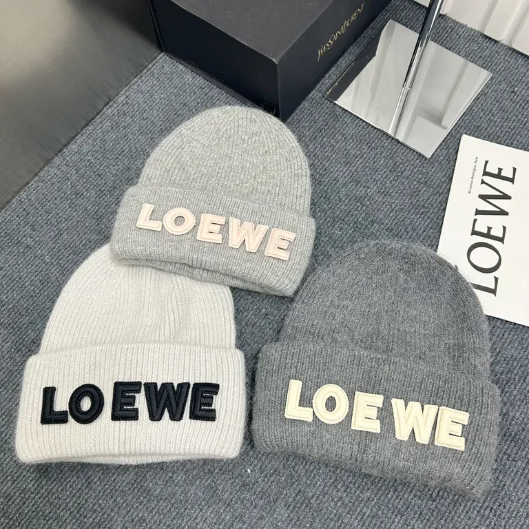 View 8 of Bold LOEWE Beanie: Luxe Knit with Standout Embroidery