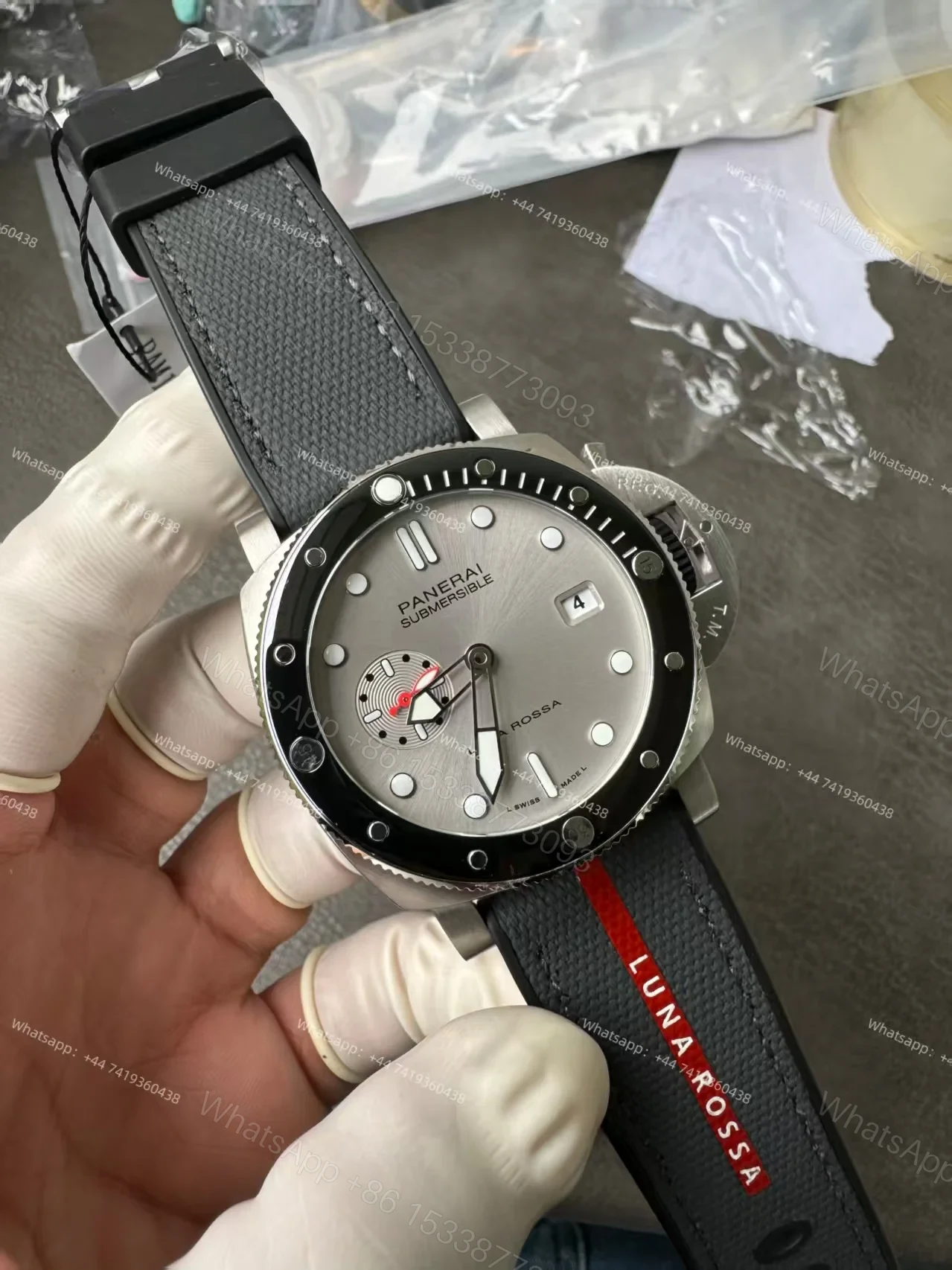 View 7 of Panerai Super Clone Submersible PAM01681 Luna Rossa 44MM