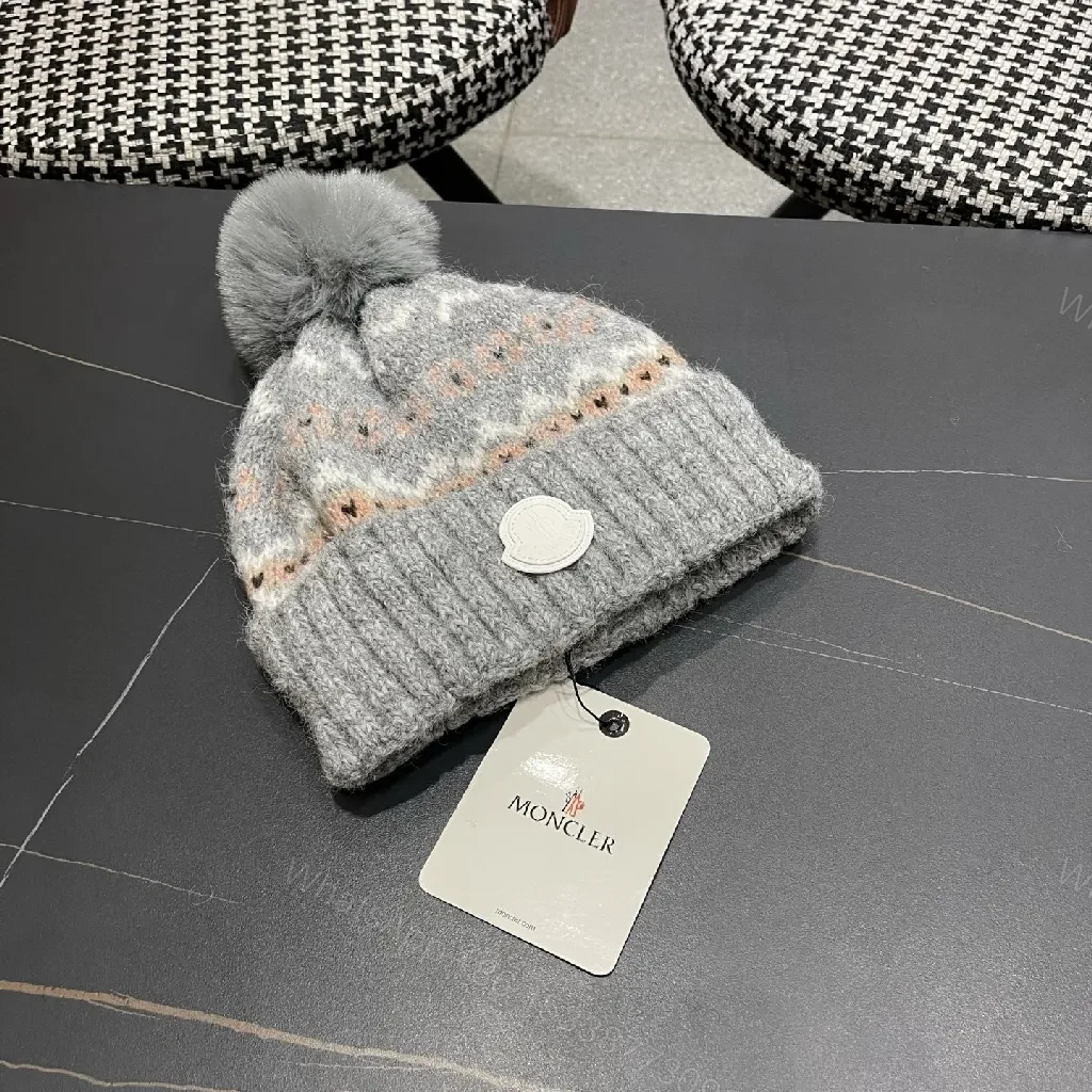 View 11 of Cozy Knit Beanie – Subtle Pattern, Warmth, Pom Pom | Knit Hat
