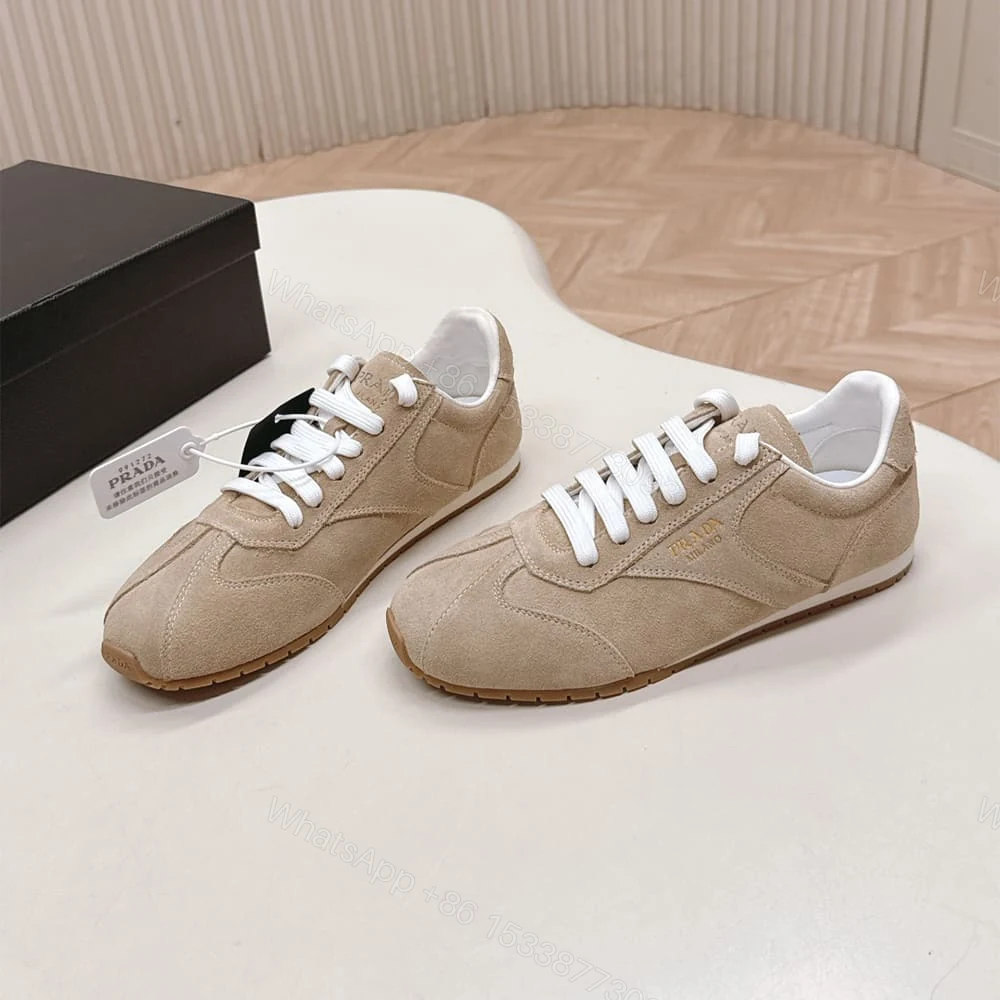 View 3 of PRADA Suede sneakers