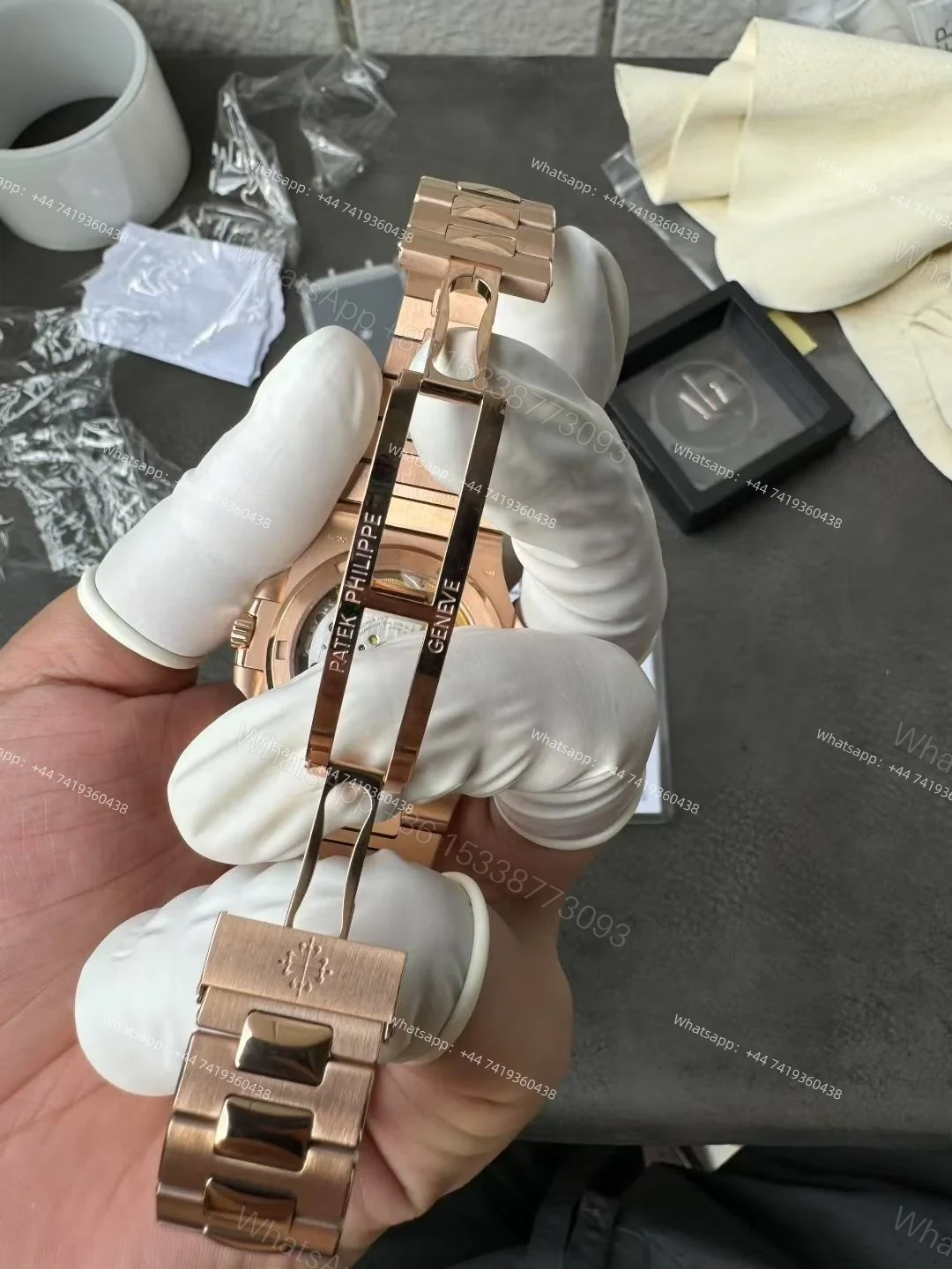 View 13 of Patek Philippe Super Clone Nautilus 5711 Rose Gold Brown Dial 40MM