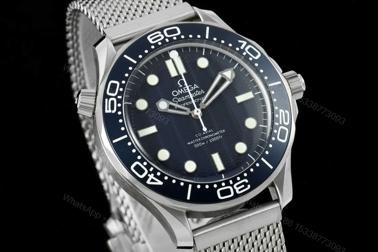 View 2 of Omega Seamaster Diver 300M No-Date Master Co-Axial 42 Stainless Steel Black Bracelet 210.30.42.20.01.010