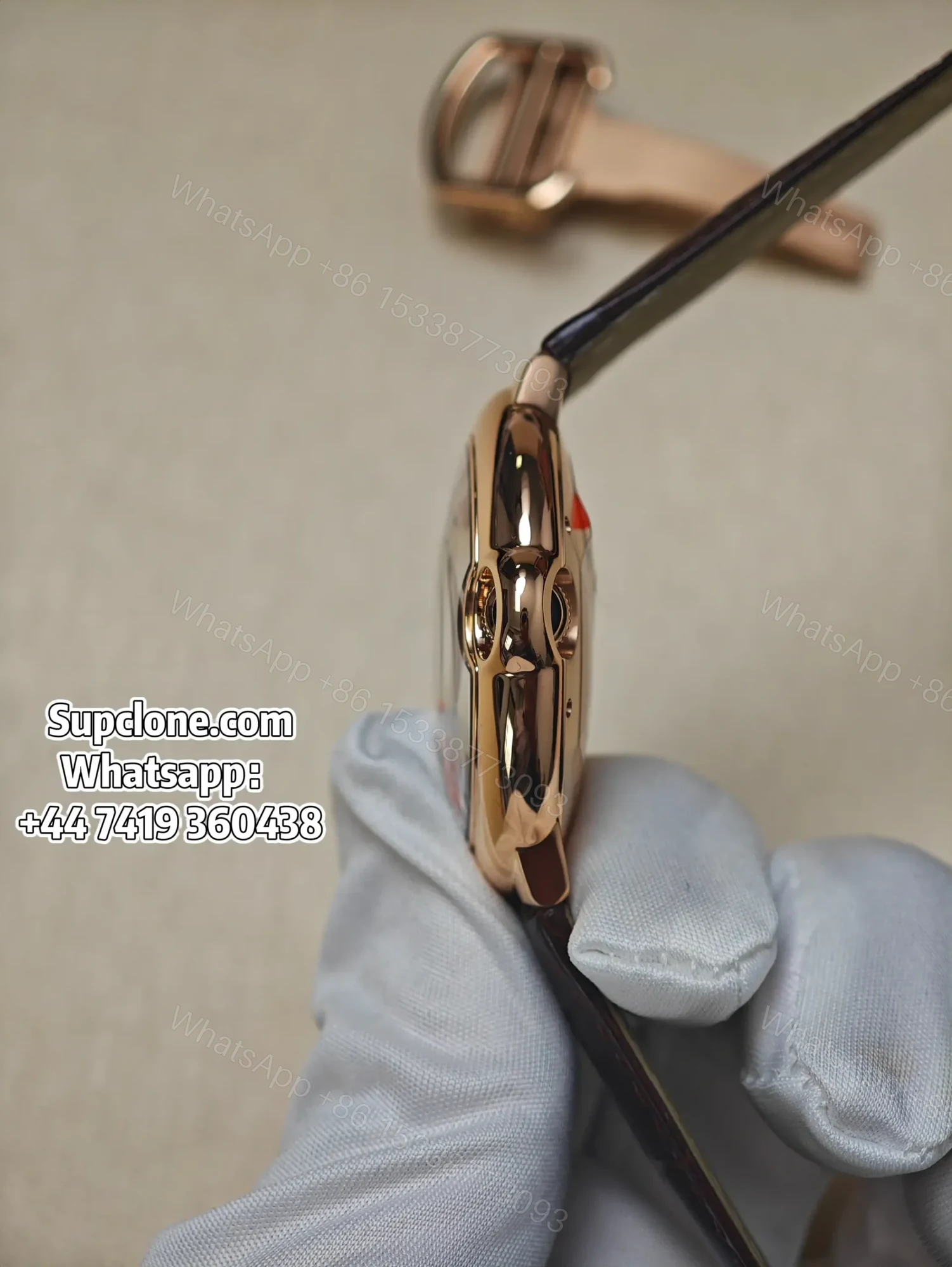 View 7 of Cartier Ballon Bleu WGBB0030 42mm Rose Gold Super Clone Automatic Replica