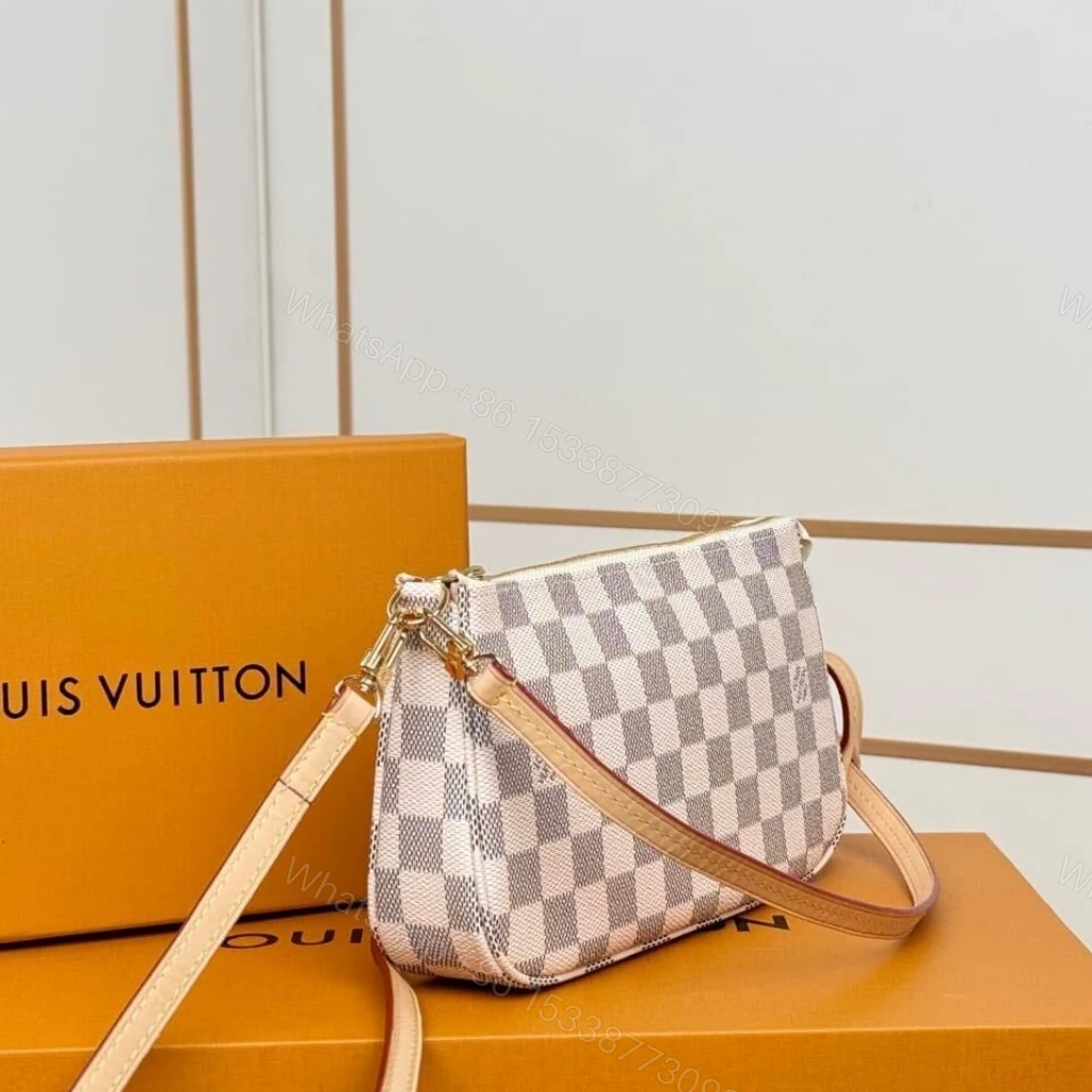 View 4 of Louis Vuitton Pochette Accessoires Damier Azur 23Cm N40915