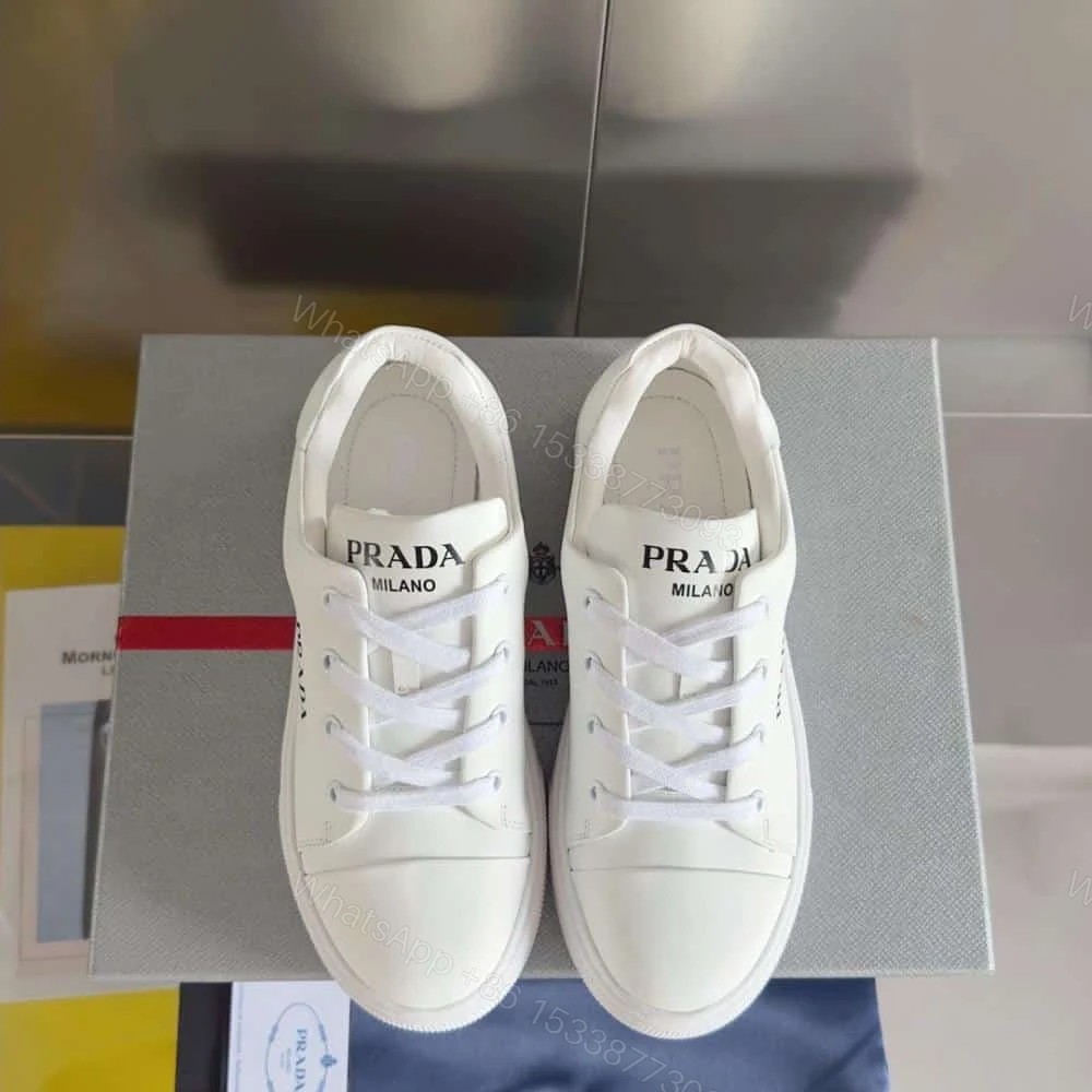 View 9 of PRADA MACRO RE-NYLON AND BRUSHED LEATHER SNEAKERS – PRD064