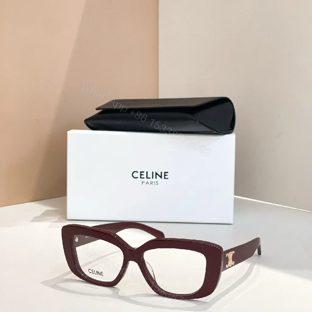 View 9 of Bold Black Acetate Rectangle Eyeglasses with Gold Branding