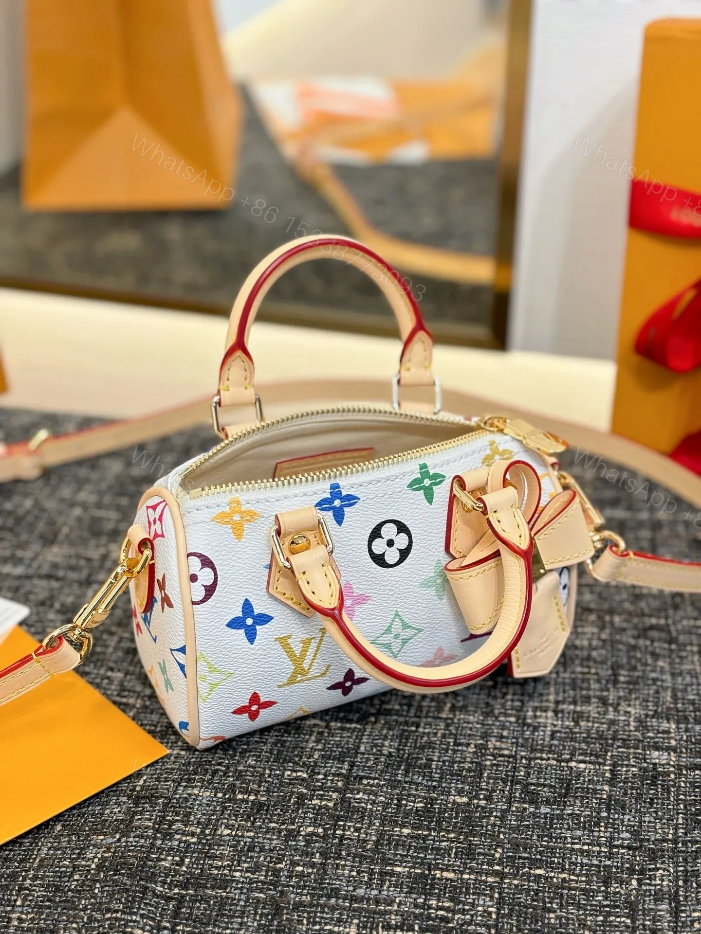 View 2 of Louis Vuitton X Takashi Murakami Nano Speedy Bag