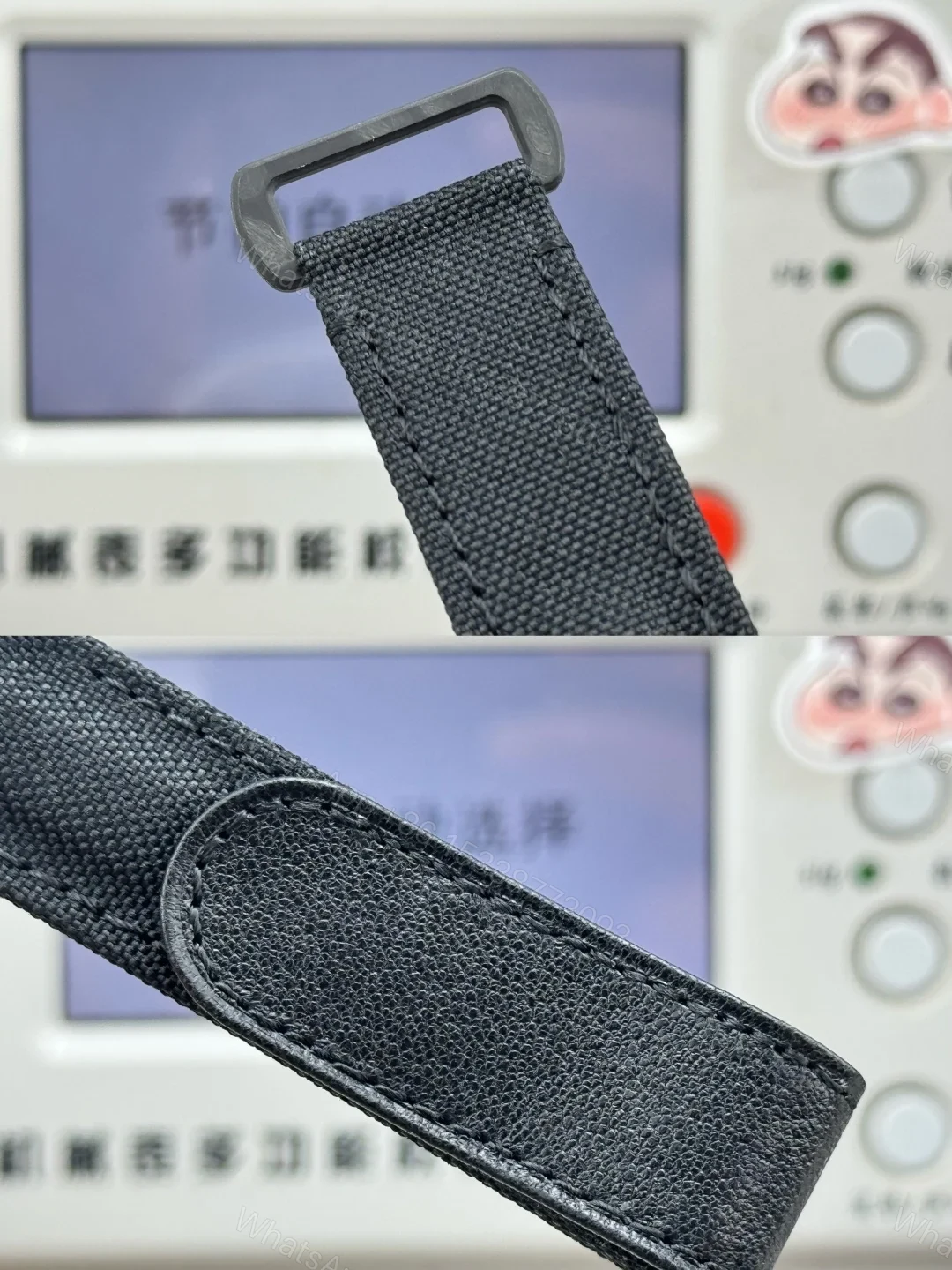 View 9 of Rolex Daytona Carbon Fiber Panda Replica 40MM Premium Black Fabric Strap R74-BLACK-WHITE