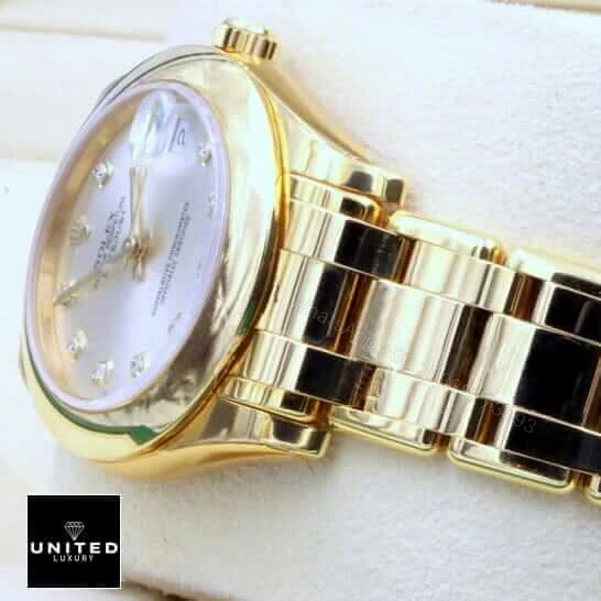 View 5 of Rolex Pearl Master 81208 Gold & Diamond Dial Replica