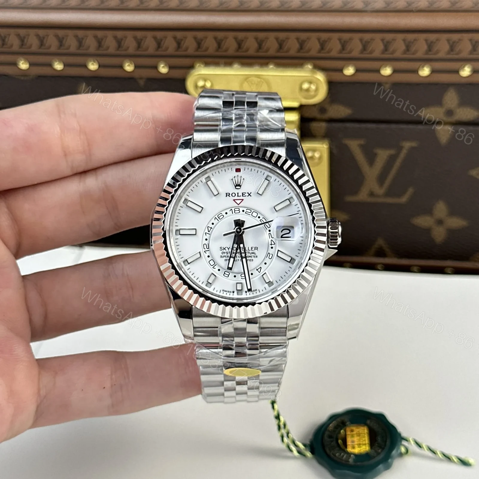 View 2 of Superclone Rolex Sky-Dweller Intense white Dial 336934 Jubilee