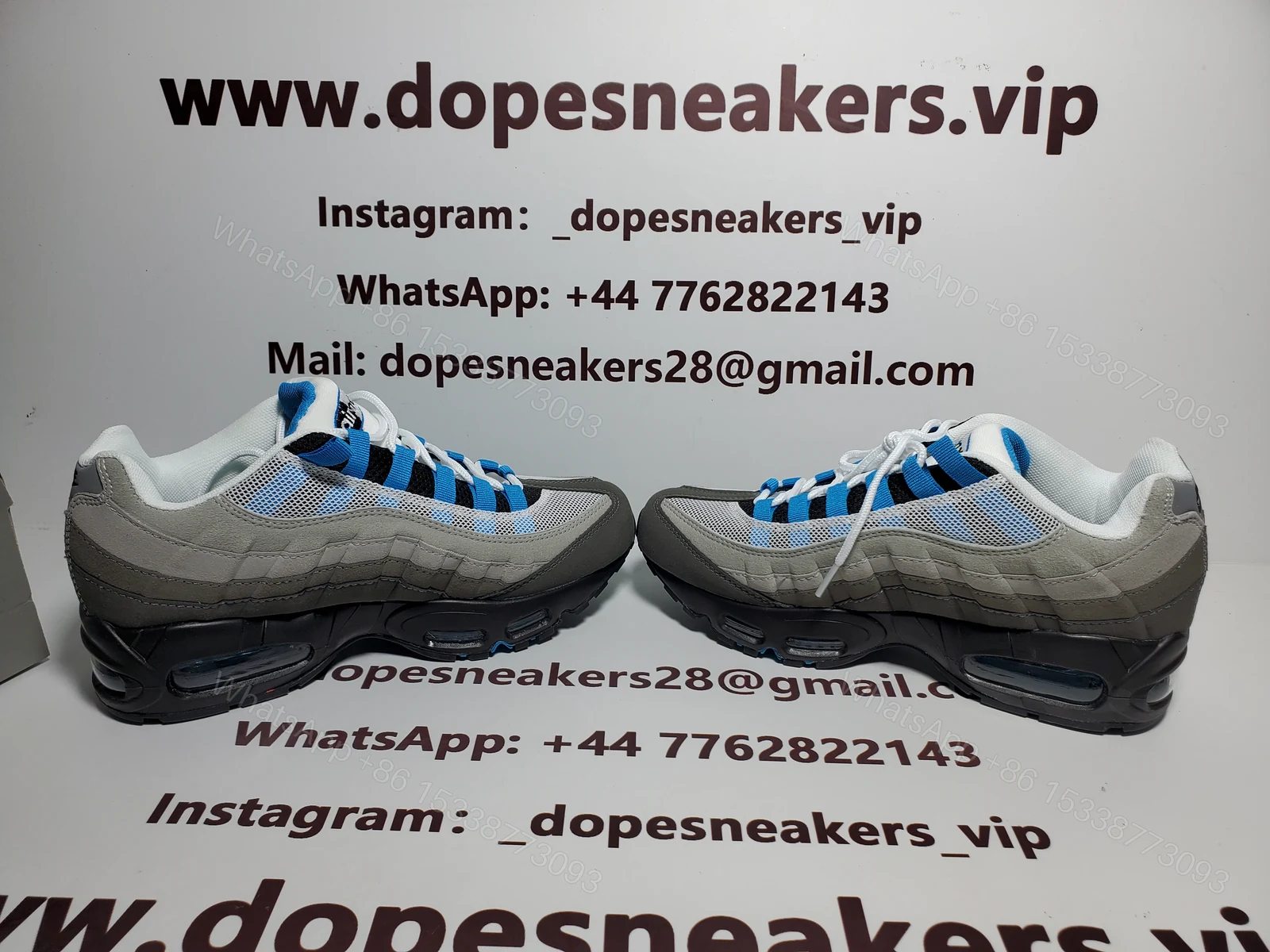 View 3 of Nike Air Max 95 Crystal Blue