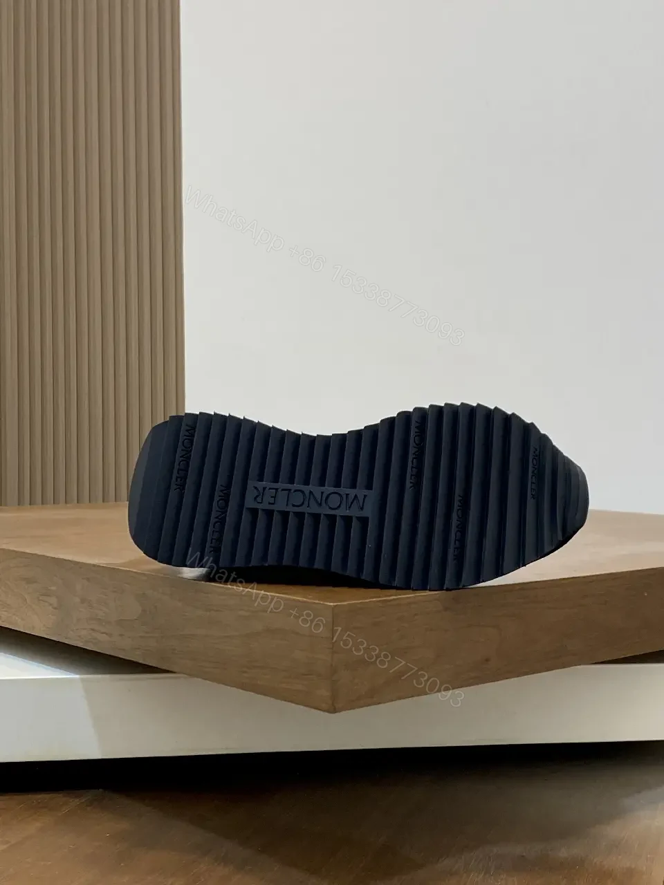 View 3 of Sporty Black Luxury Sneaker: All-Day Comfort, Moncler-Inspired