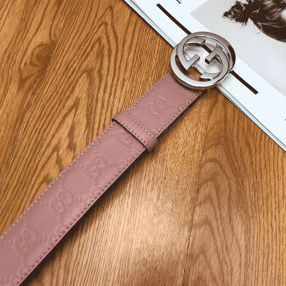 View 3 of GUCCI INTERLOCKING G-BUCKLE LEATHER BELT – B2