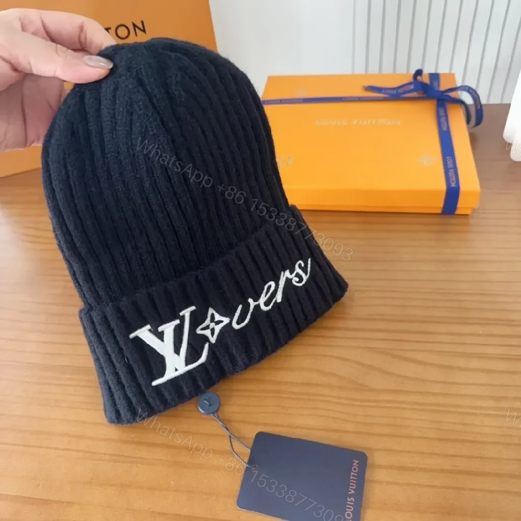 View 3 of Chic Knit Beanie with Logo Emblem – Premium Warmth Cap
