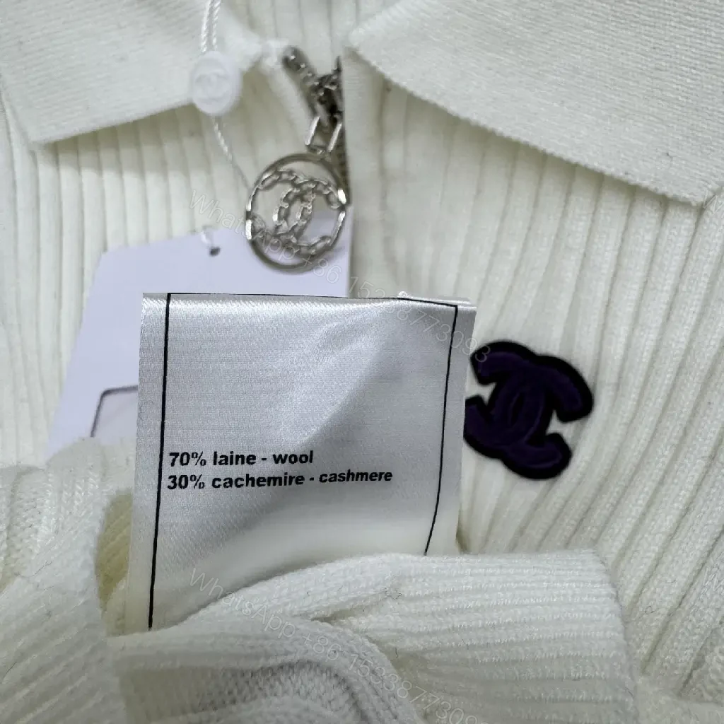 View 2 of White Knit Polo Vest, Ribbed Texture, Sleek Zip Mock-Neck Polo