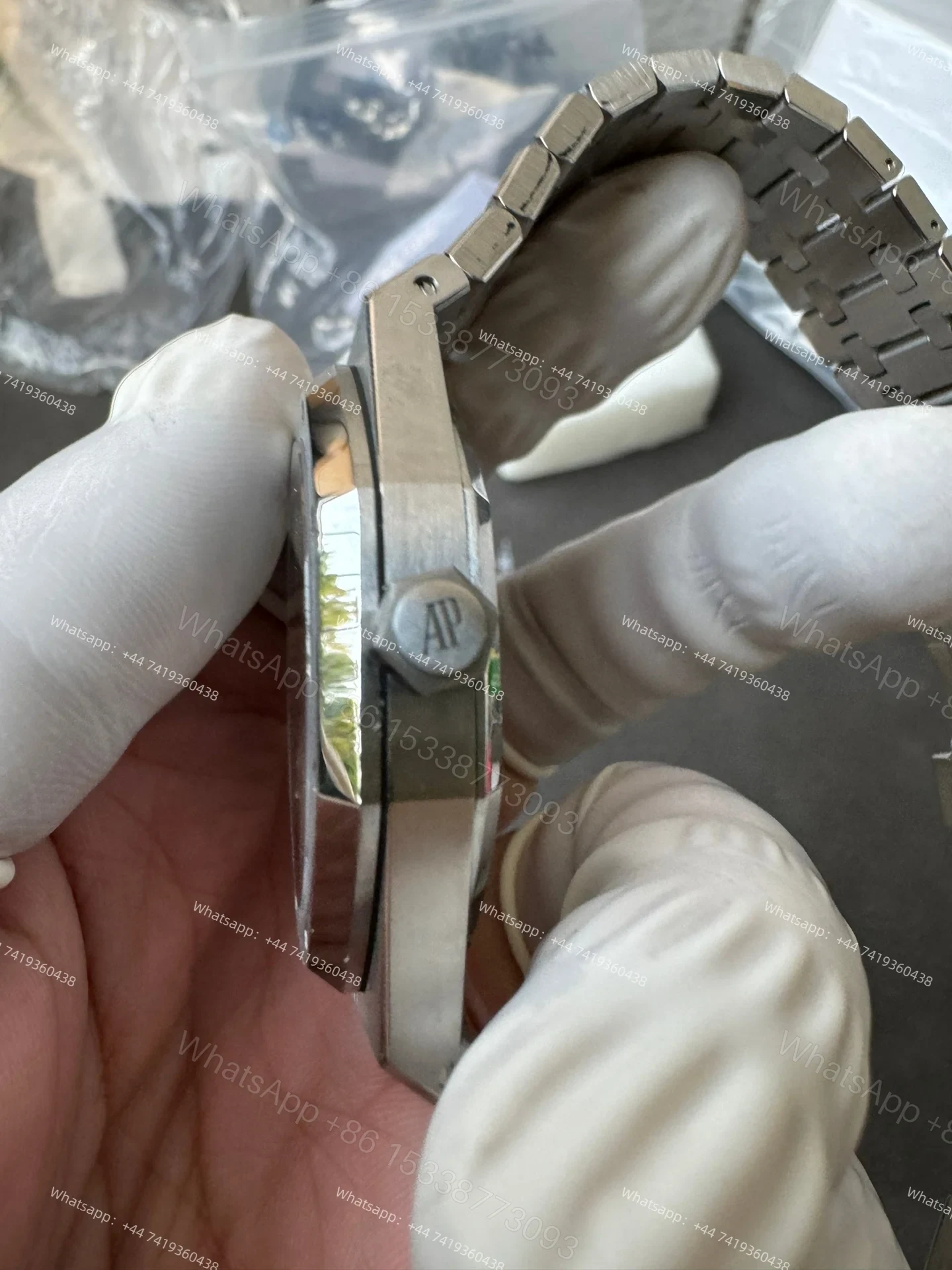 View 11 of Audemars Piguet Super Clone Royal Oak 15407ST Skeleton Dial 41MM