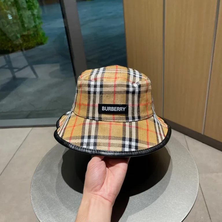 View 9 of Iconic Check Bucket Hat â€” Luxury Comfort & Versatility