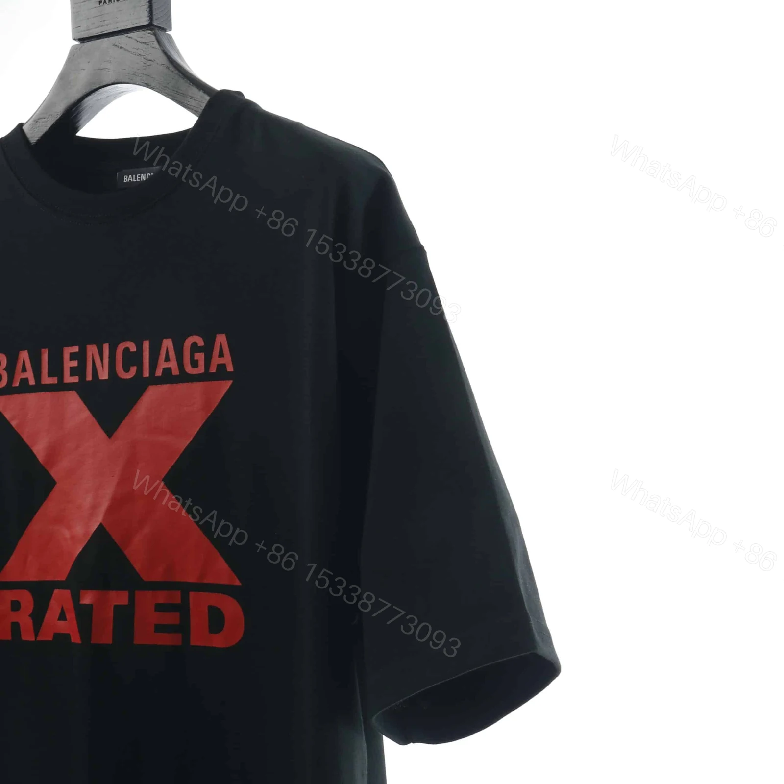 View 4 of BALENCIAGA CHEST RED X PRINTEED T SHIRT