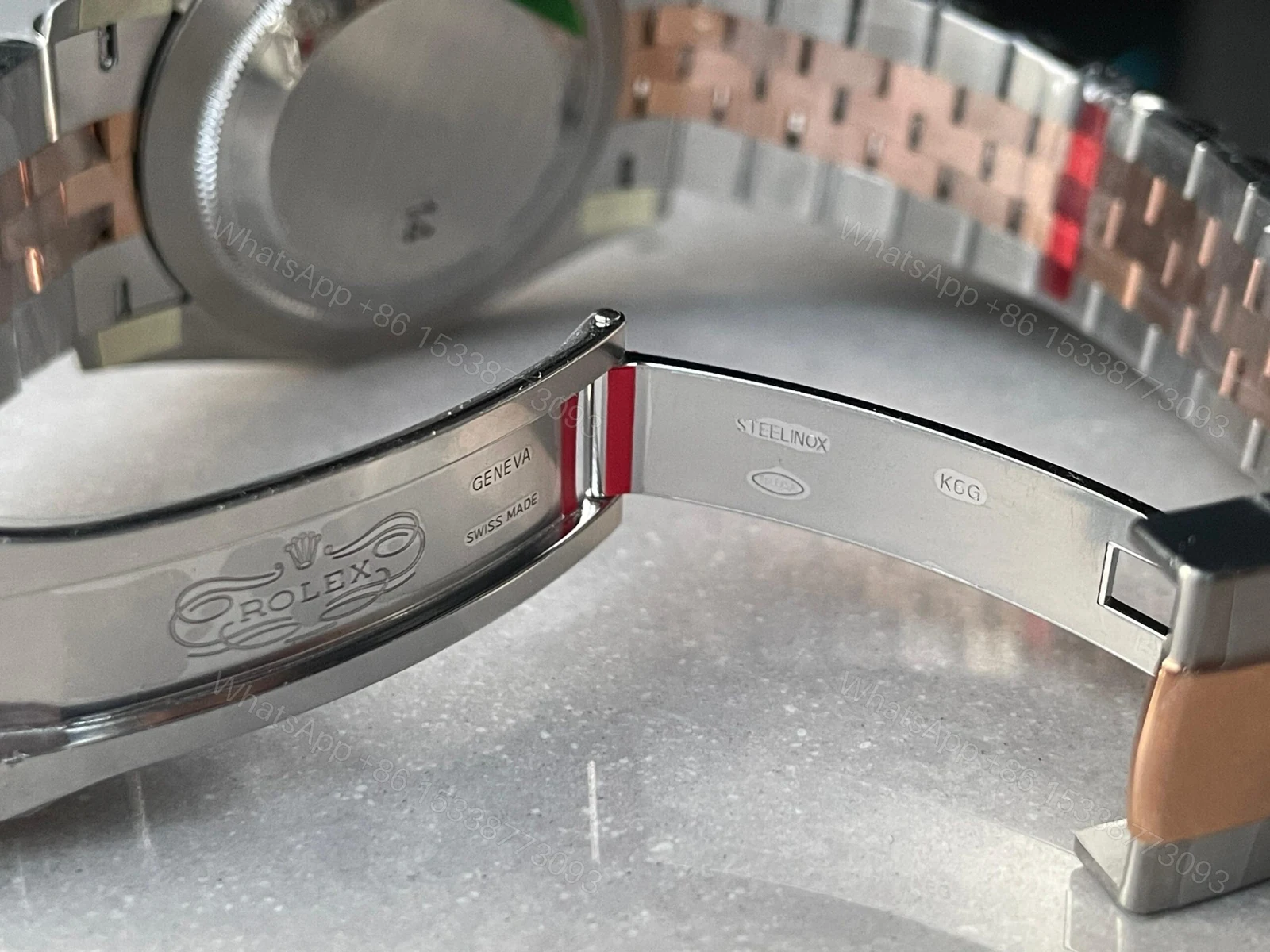 View 8 of VSF Factory 1:1 Rolex Datejust 41mm 126331 904L RG/SS Fltued Bezel Pattern Motif Grey Dial Stick VS3235