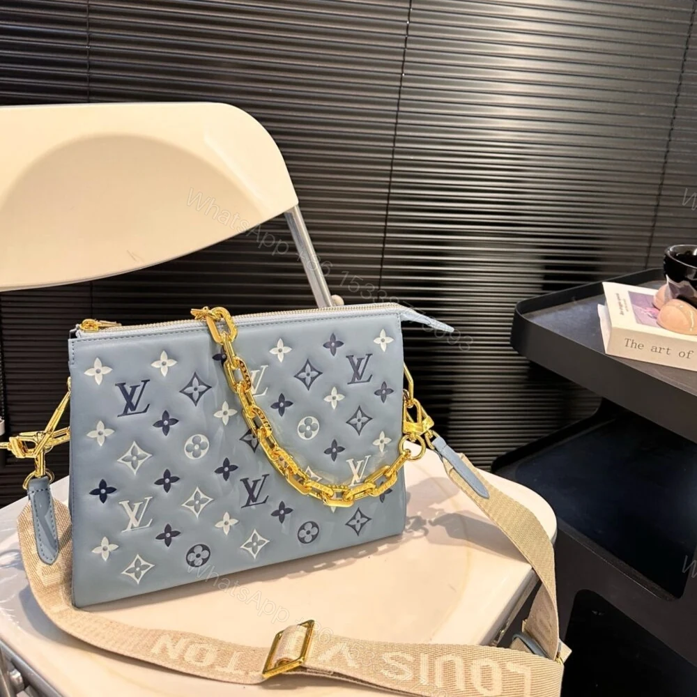 View 2 of Louis Vuitton Coussin PM Coussin Bag Blue 36Cm M22953