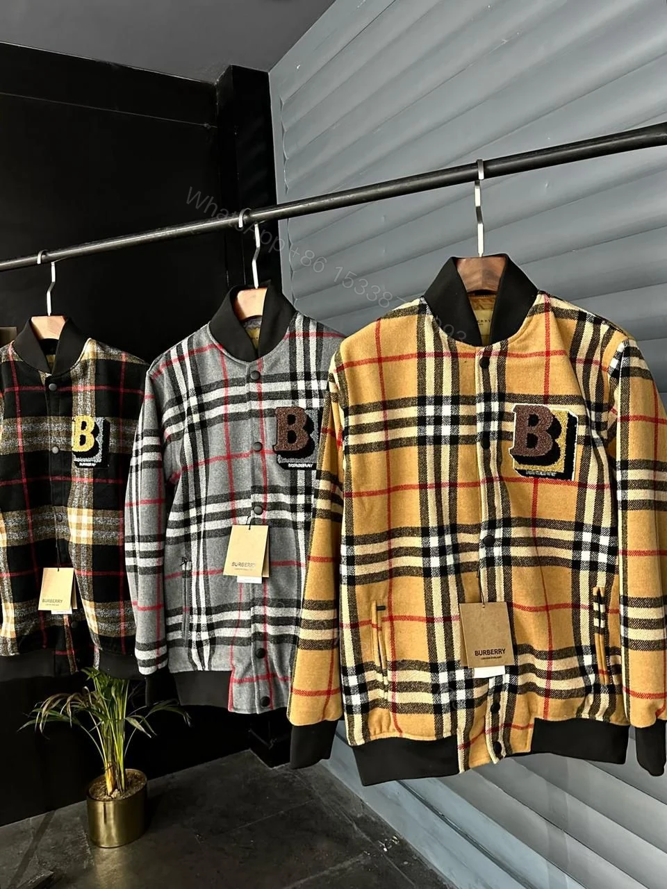 First Copy Burberry Italian Tweed Imported Jackets — view 1