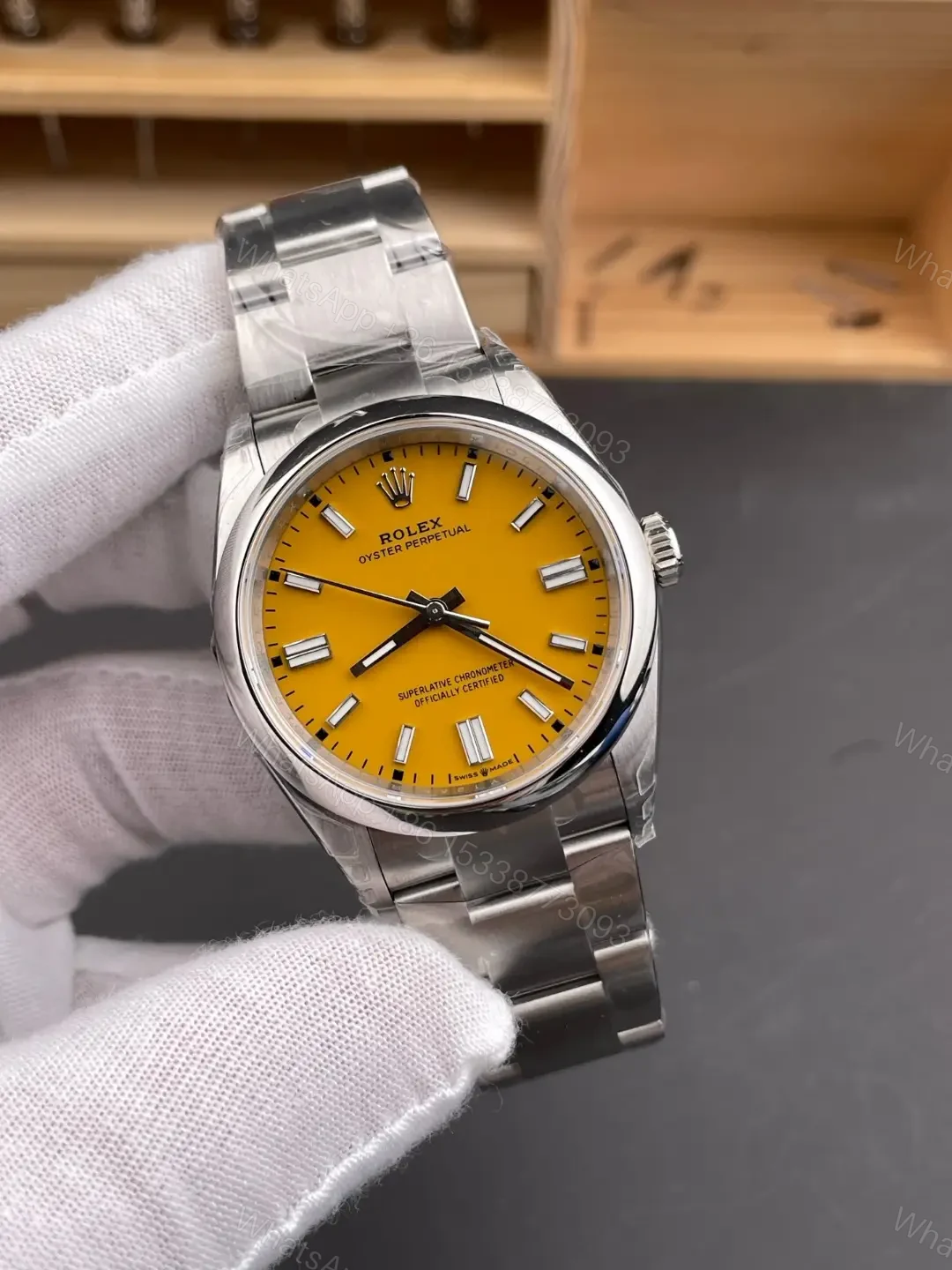 View 2 of Rolex Oyster Perpetual 36 126000 Yellow Dial Watch 126000-0004