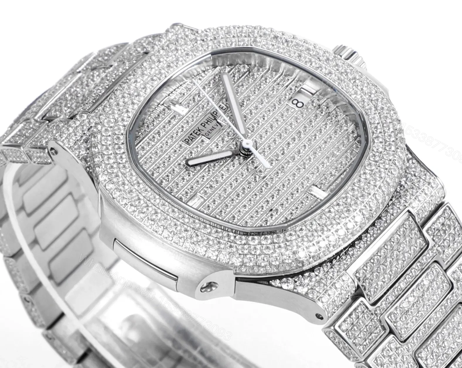 View 3 of Patek Philippe Nautilus Full Star Watch, Platinum