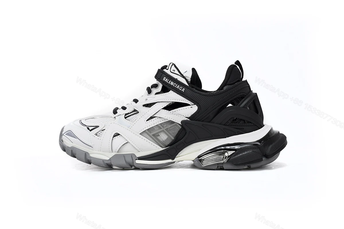 View 13 of Balenciaga Track 2 Sneaker Black And White 568614 W2GN3 1090