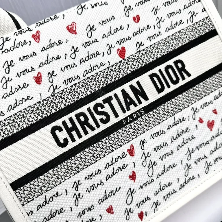 View 9 of Statement Quilted Satchel: Dior Heart-Texture Luxury Tote