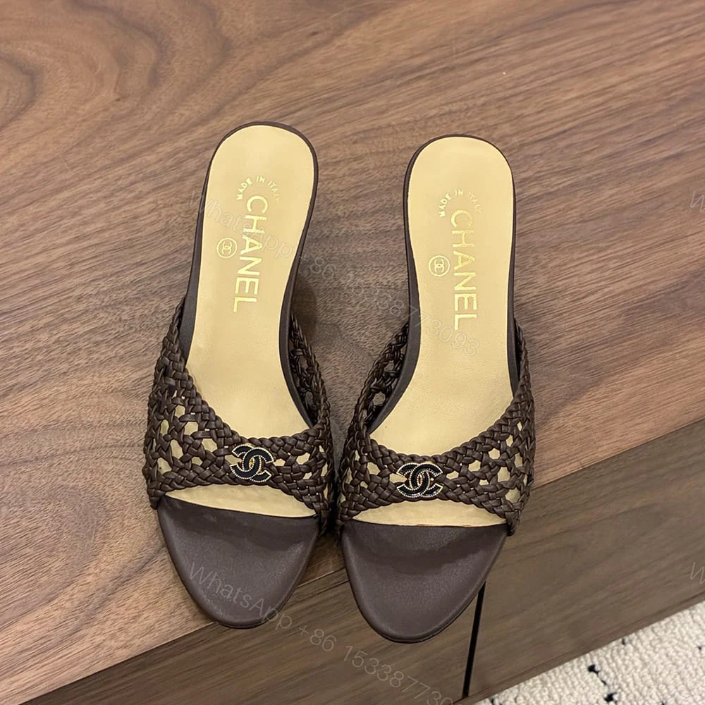 View 3 of CHANEL Braided Mules 804318