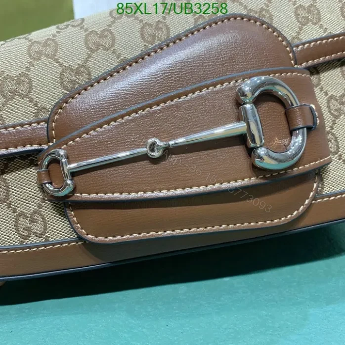 View 6 of Gucci Replica Horsebit 1955 Small Bag Brown Leather in AAAA Quality