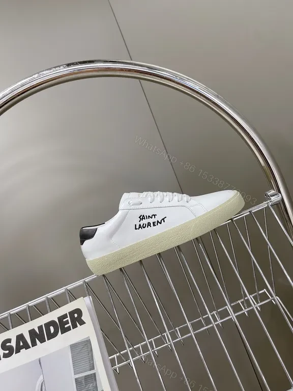 View 5 of Crisp White Leather Sneaker: Luxury Everyday Style