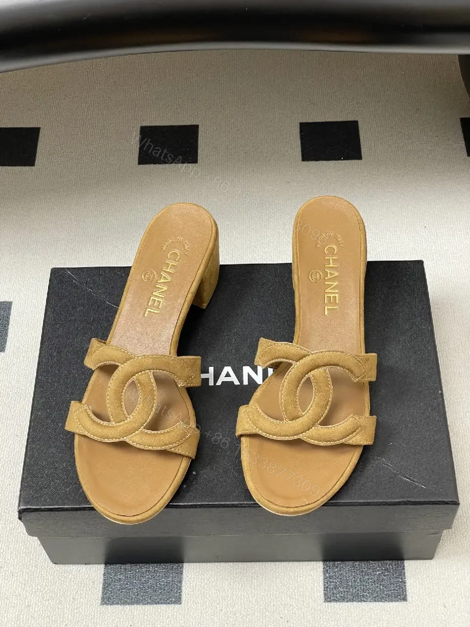 View 6 of Open-Back Suede-Feel Block Heel Sandals: Chic Everyday Comfort