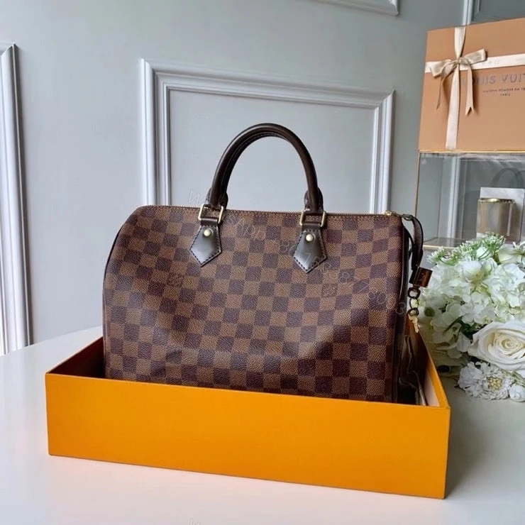View 2 of Louis Vuitton Speedy Bandoulière 30 Damier Ebene 30Cm N41366