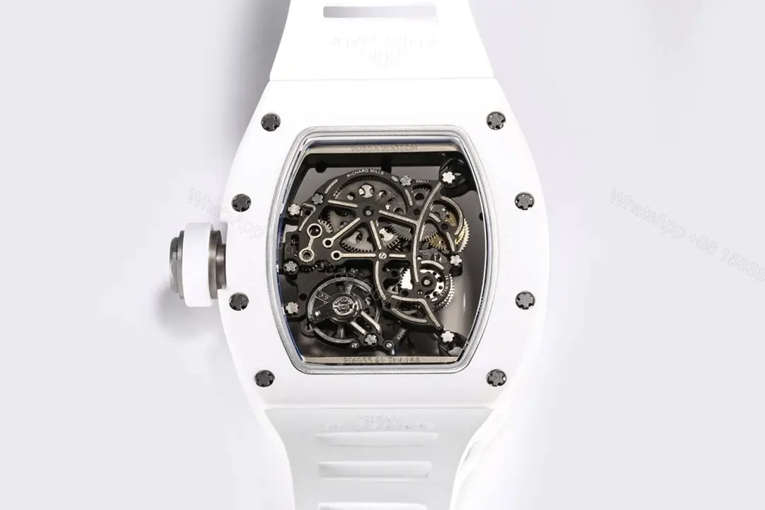 View 8 of JB Factory BBR Richard Mille RM055 White Ceramic Watch
