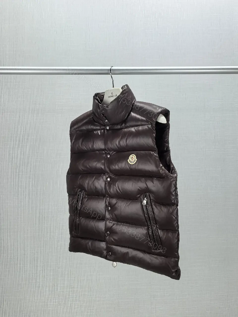 View 4 of Lux Puffer Vest: Signature Quilt, Modern Warmth, Slim Fit